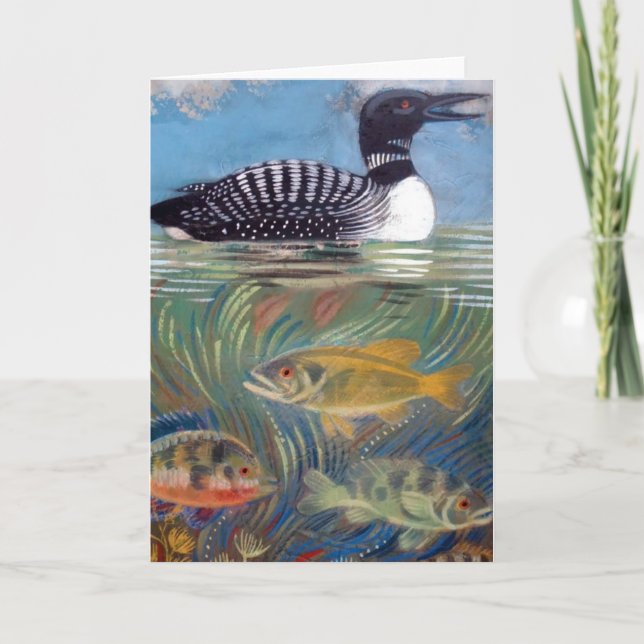 Carte Une Loon dans l'étang aux poissons (Devant)