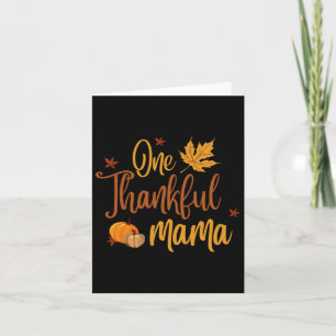 Carte Une Mama Remerciée Automne Automne Mère Thanksgivi