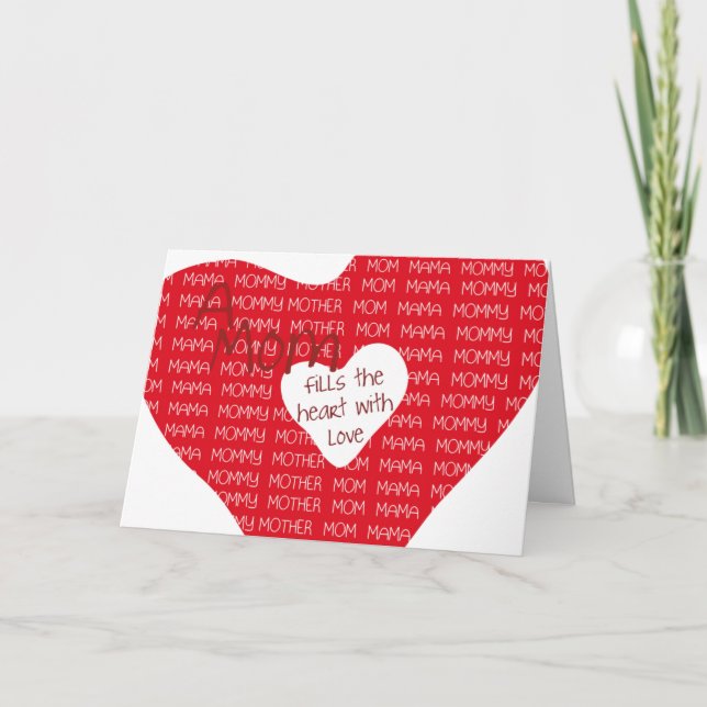 Carte Une maman... (Devant)