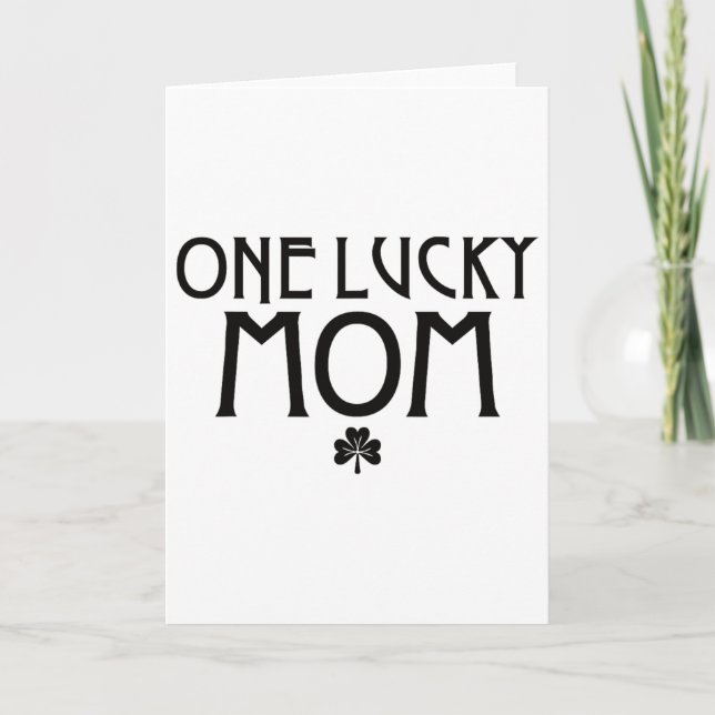 Carte Une maman chanceuse St Patricks Day  (Devant)