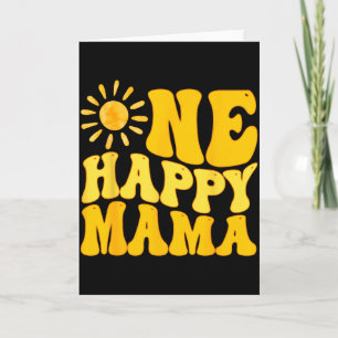 Carte Une maman heureuse Anniversaire Premier tour autou