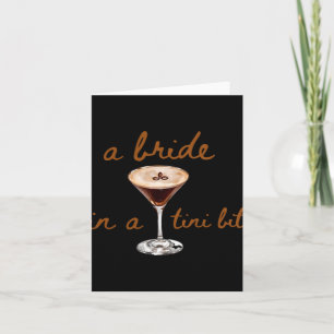 Carte Une Mariée Dans Un Style Café Tini Bit