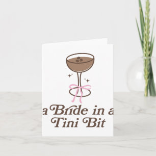 Carte Une Mariée Dans Un Tini Bit Tail Bow Coquette Bach