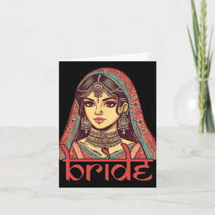 Carte Une Mariée Indienne Sera La Mariage Nuptiale Dulha