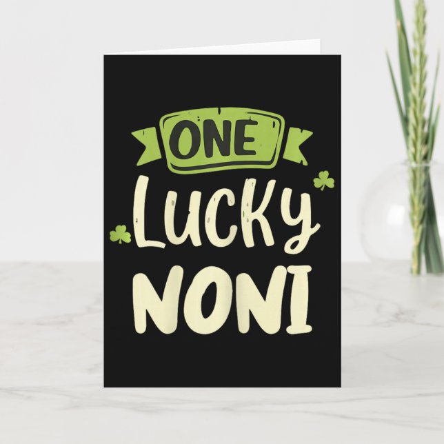 Carte Une Noni chanceuse St. Patrick drôle d'assortiment (Devant)