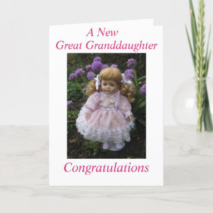 Carte Une nouvelle petite-fille