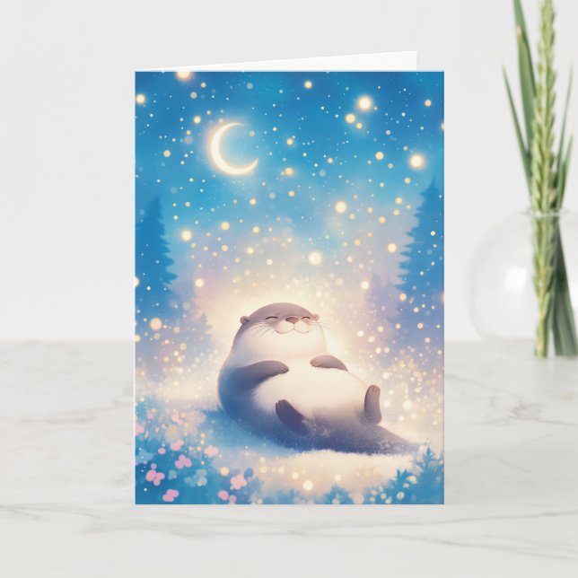 Carte Une Nuit étoilée de loutre (Devant)