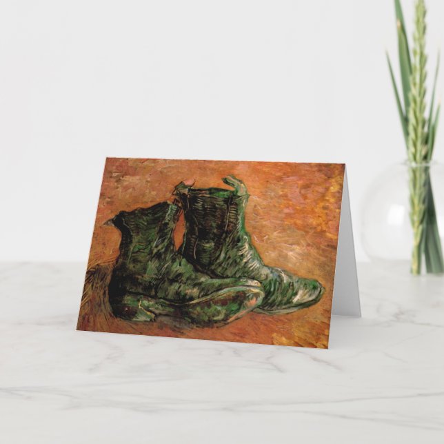 Carte Une paire de chaussures par Vincent van Gogh (Devant)