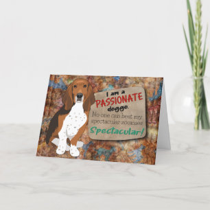 Carte Une pensée hilarante de votre Basset Hound Anniver