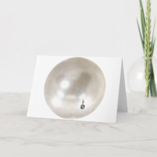 Carte Une perle avec une boucle d'oreille de fille