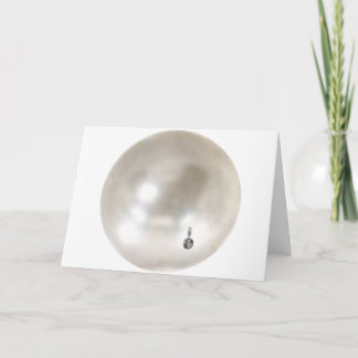 Carte Une perle avec une boucle d'oreille de fille