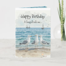 Une personnalité de mouette Anniversaire Fun Bird