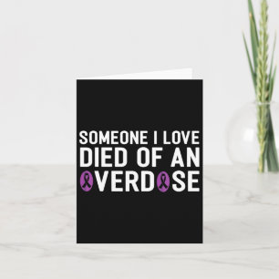 Carte Une personne que j'aime est morte d'une surdose Fi