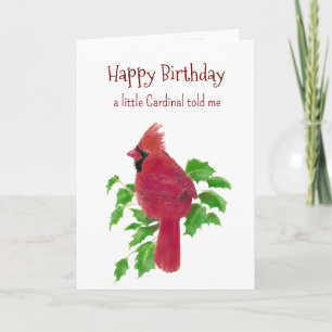 Carte Une petite personnalité cardinale Anniversaire Fun