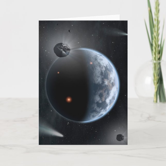 Carte Une Planète Comme La Terre Avec Des Océans Qui Rev (Devant)