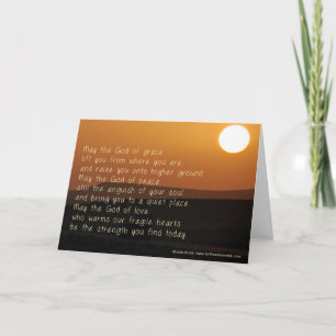 Carte Une prière de inspiration pour ceux qui luttent