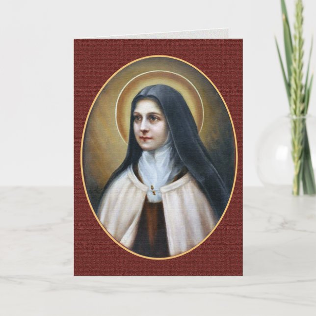 CARTE UNE PRIÈRE DU MATIN ÉCRITE PAR ST THERESE (Devant)