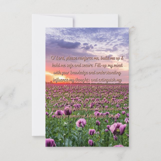 Carte Une Prière Pour Comprendre Quotidiennement Salutat (Devant)