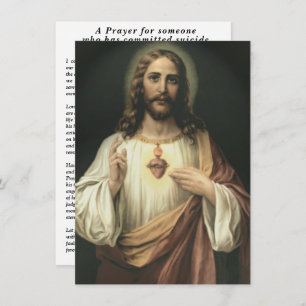 Carte Une prière pour quelqu'un qui s'est suicidé