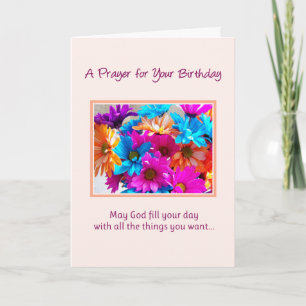 Carte Une prière pour votre anniversaire...