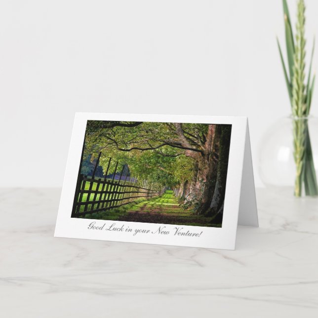 Carte Une promenade dans le parc - Bonne chance dans vot (Devant)