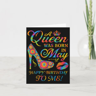 Carte Une Reine Est Née En Mai Joyeux Anniversaire Pour