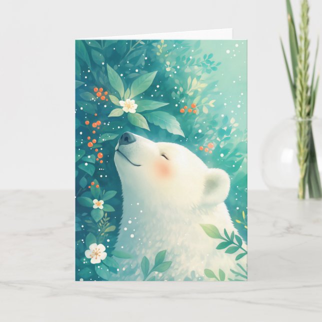 Carte Une retraite magique d'ours polaire (Devant)