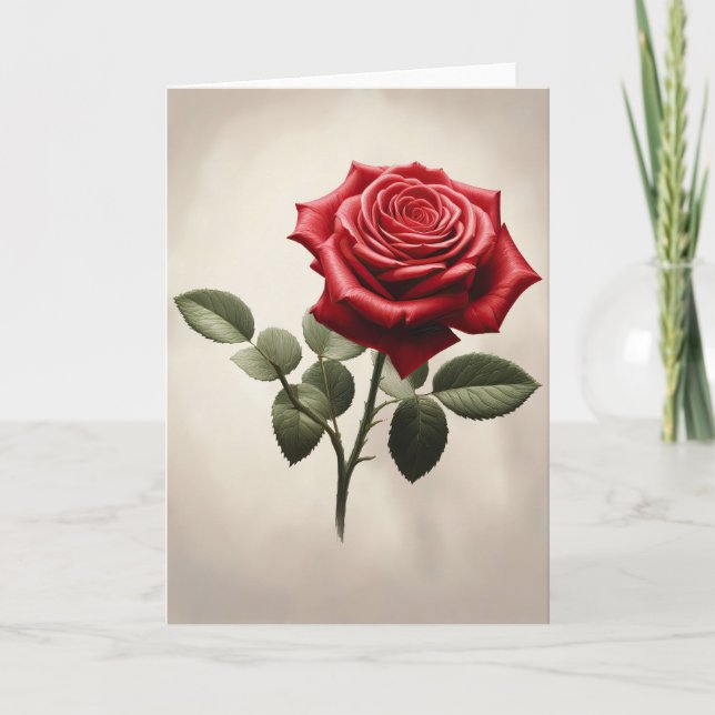 Carte Une rose pour toi (Devant)