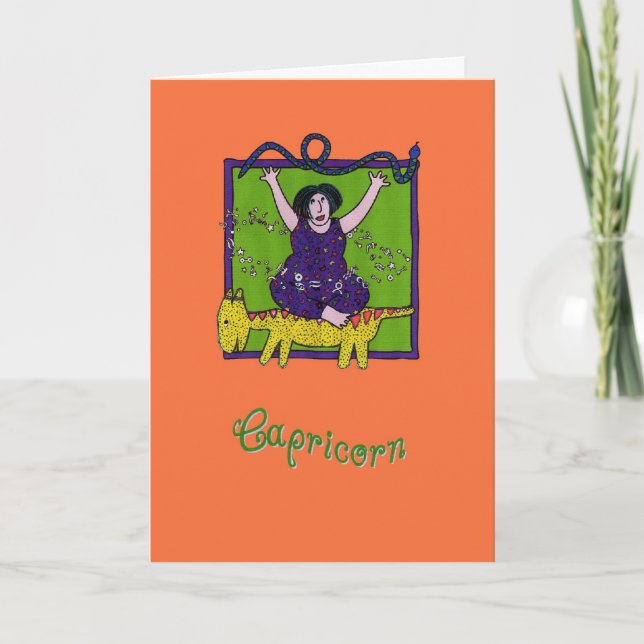 Carte Une salutation Artsy de Capricorne (Devant)