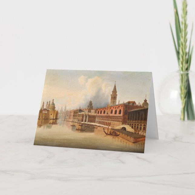 Carte Une scène vénitienne | Johann Wilhelm Jankowsky (Devant)