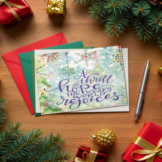 Carte Une sensation d'espoir Un Noël plutôt inspirée (Créateur téléchargé)