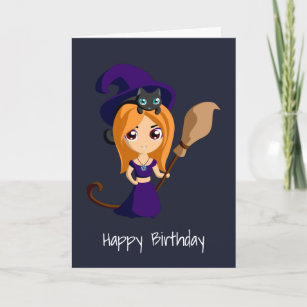 Cartes Sorciere D Anniversaire Zazzle Fr