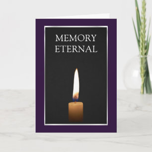 Carte Une Sympathie Pour Sa Bougie De Mémoire