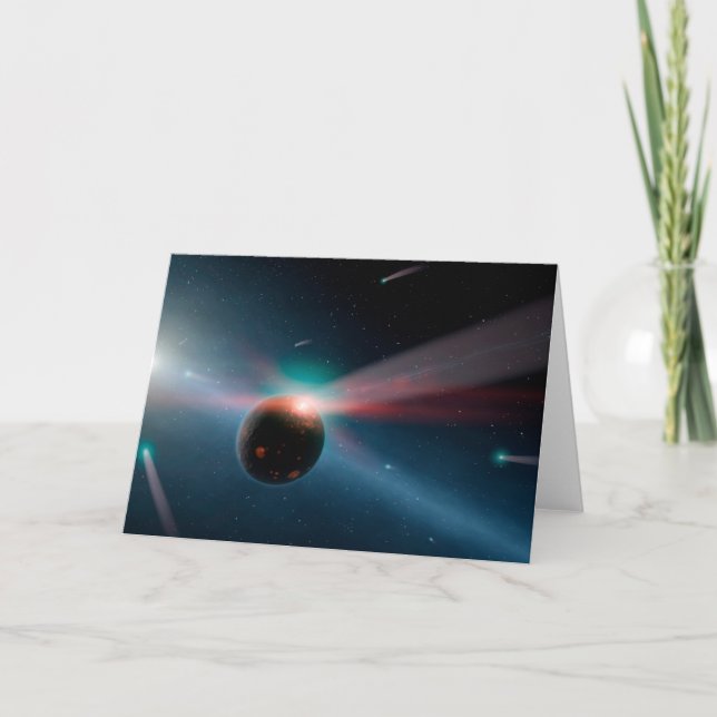 Carte Une Tempête De Comètes Dans Le Système Eta Corvi. (Devant)