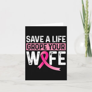 Carte Une vie pelote votre femme rose sensibilisation au
