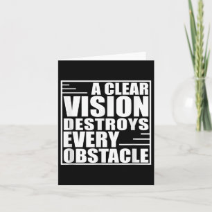 Carte Une Vision Claire Détruit Chaque Obstacle Motivati