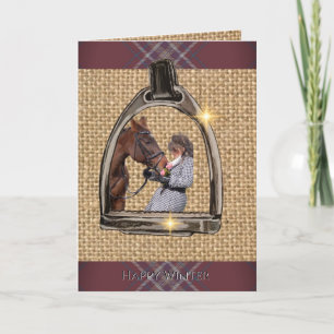 CARTE UNE VUE À TRAVERS LES ÉTRIERS