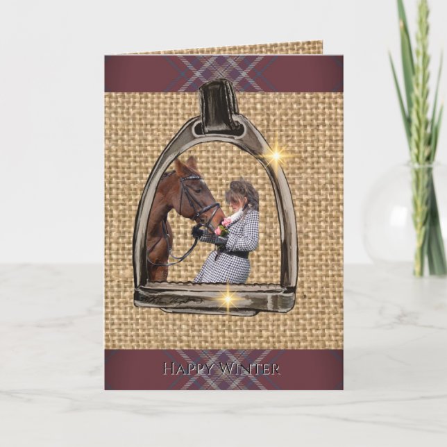 CARTE UNE VUE À TRAVERS LES ÉTRIERS (Devant)