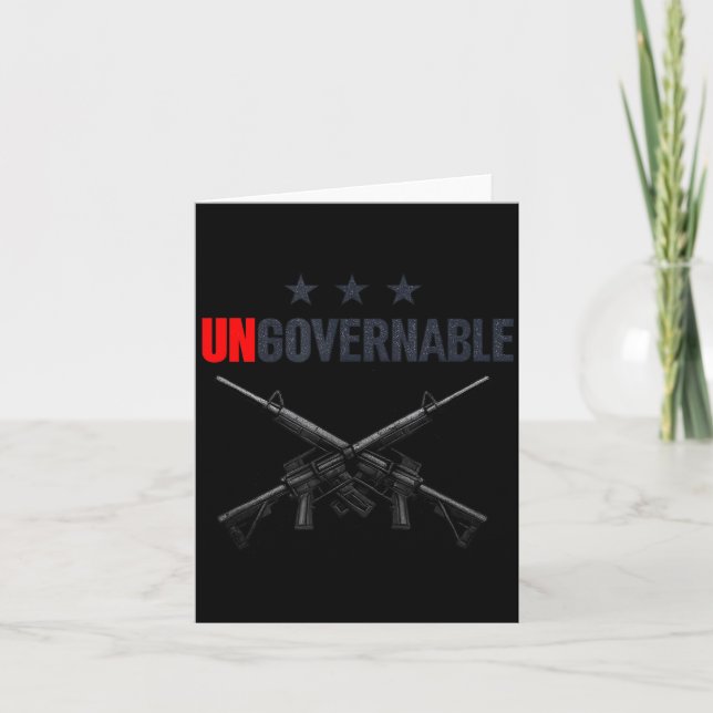 Carte Ungovernable Shirts  (Devant)
