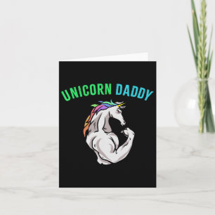 Carte Unicorn Daddy - Funny Magical Fitness Bodybuilder