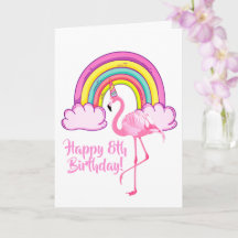 Unicorn Flamant rose Magique Rainbow Girl 8e anniv