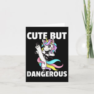 Carte Unicorn Karate Gift Girl Taekwondo Jiu Jitsu Mixed