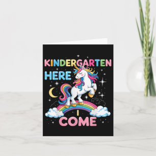 Carte Unicorn Kindergarten Ici Je Viens School Kindergar
