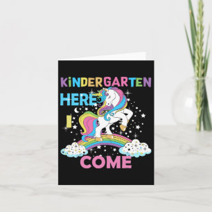 Carte Unicorn Kindergarten Ici Je Viens School Kindergar