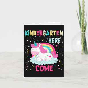 Carte Unicorn Kindergarten Ici Je Viens School Kindergar