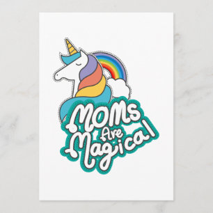 Carte Unicorn Moms Sont Des Cadeaux Magiques De Fête Des