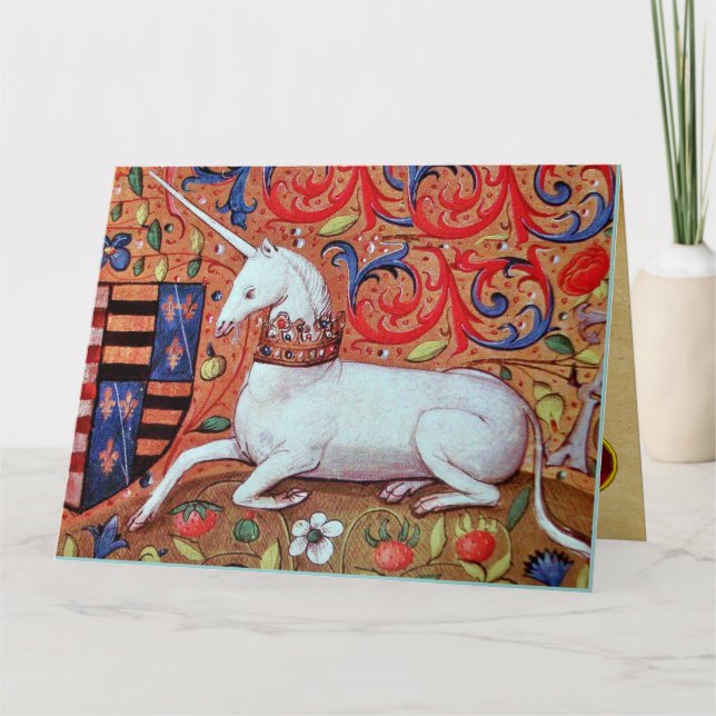 Carte UNICORN Ruby, Joyeux anniversaire (Devant)