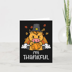 Carte Unicorne Je suis Merci Thanksgiving Fall Toddler G