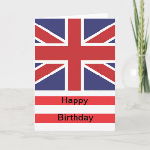 Carte Union Jack Happy Birthday Card