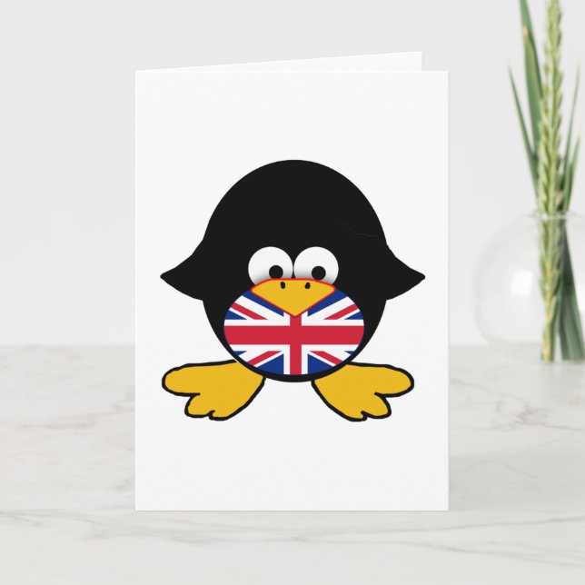 Carte Union Jack Penguin (Devant)